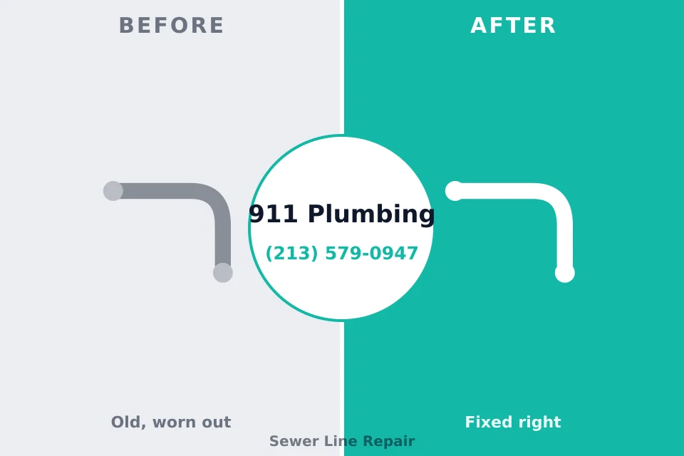Before and after: plumbing company Marine City, MI